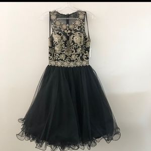 Black and Gold Homecoming/Prom dress